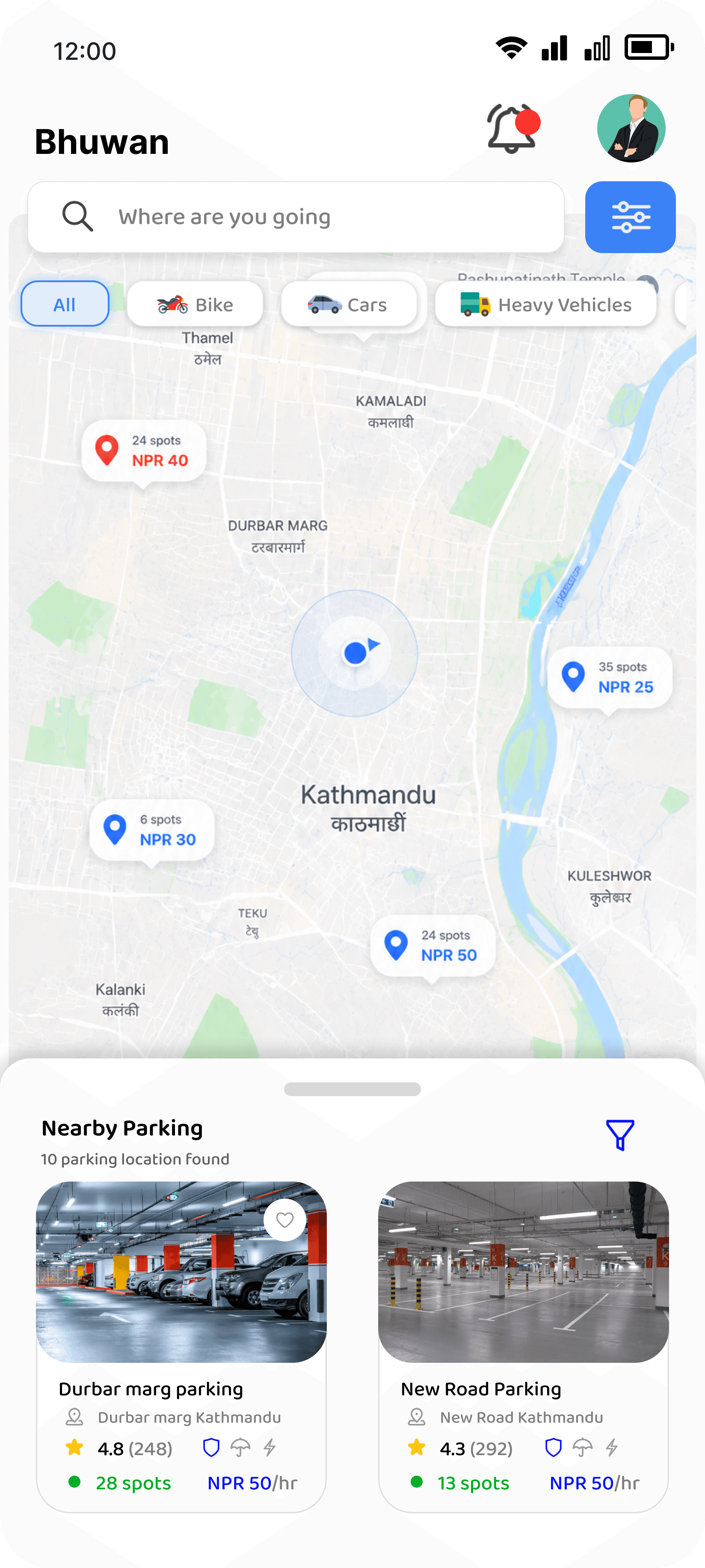 ParkFind screen 2